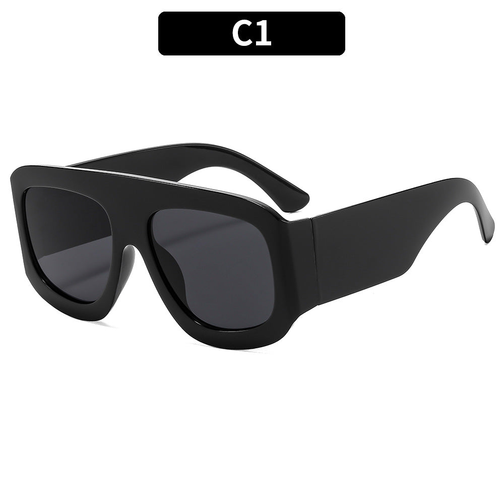 Trendy Square Frame UV400 Sunglasses Stylish Summer Eyewear