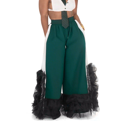 High-Waisted Casual Wide-Leg Pants For Women