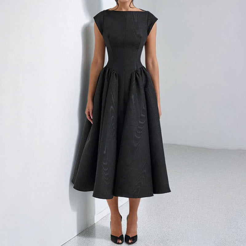 Elegance Backless Midi Dress Casual Slim Fit