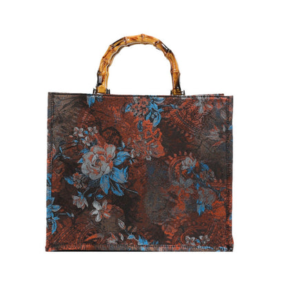 Chic Sequined Embroidered Floral Tote Bag for Women
