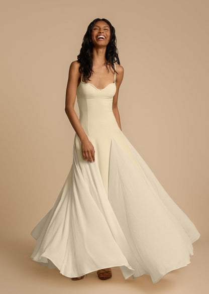 Sexy Splicing Slim Spaghetti Maxi Dress
