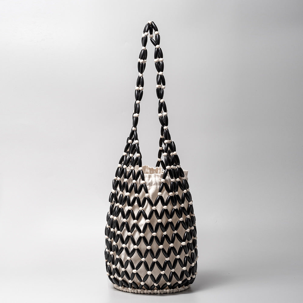 Hallow Wooden Bead Handmade Bags