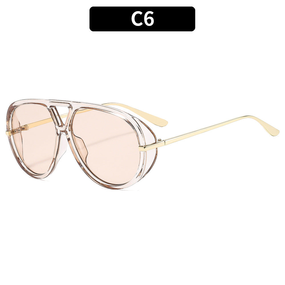 Trendy Oversized Squared Sunglasses UV400 Fashion Accessory