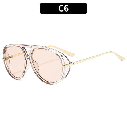 Trendy Oversized Squared Sunglasses UV400 Fashion Accessory