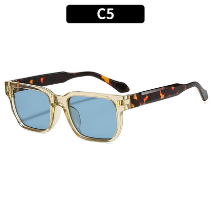 Trendy Square Retro Sunglasses UV400 Protection Outdoor Style