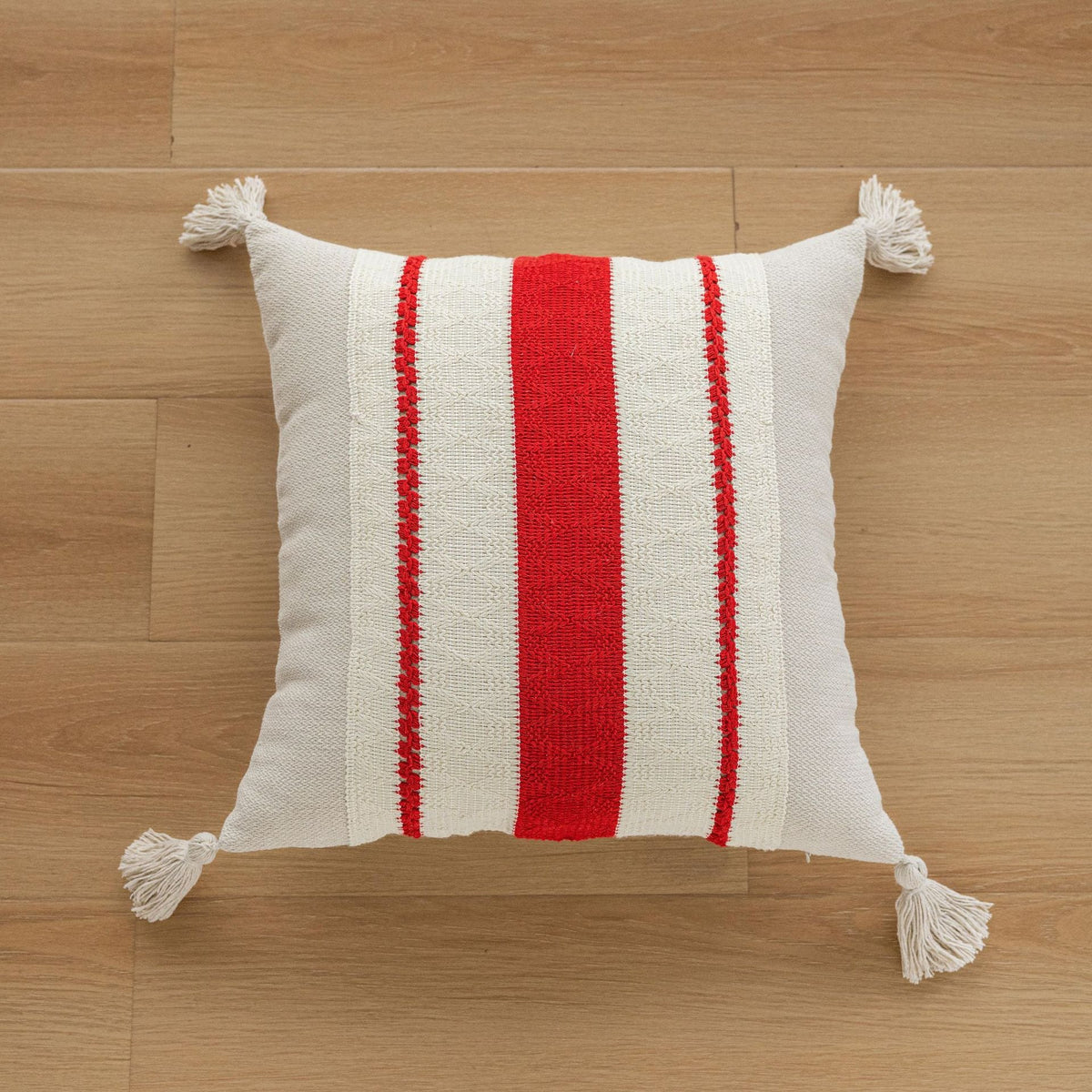 Minimalist Christmas Jacquard Tassel Cushion Covers
