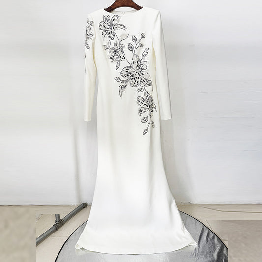 Elegant Mermaid Long Evening Dress With Handcrafted Beading