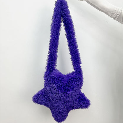 Furry Large Capacity Star-shaped Shoulder Bag