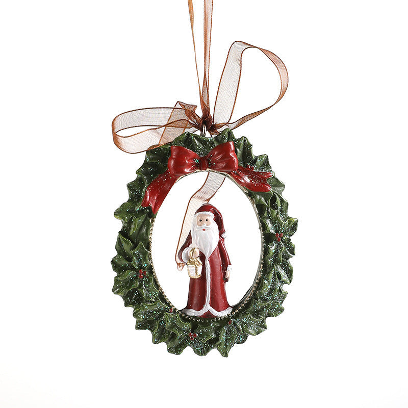 Colorful Resin Christmas Cartoon Hanging Ornament