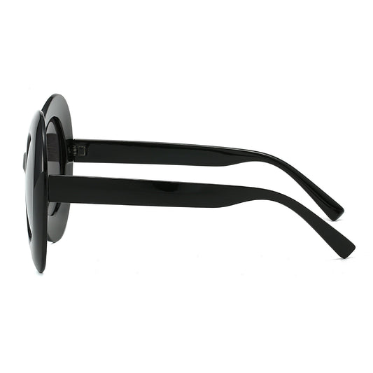Oversized Oval Sunglasses Stylish Hip-Hop Alien Shades