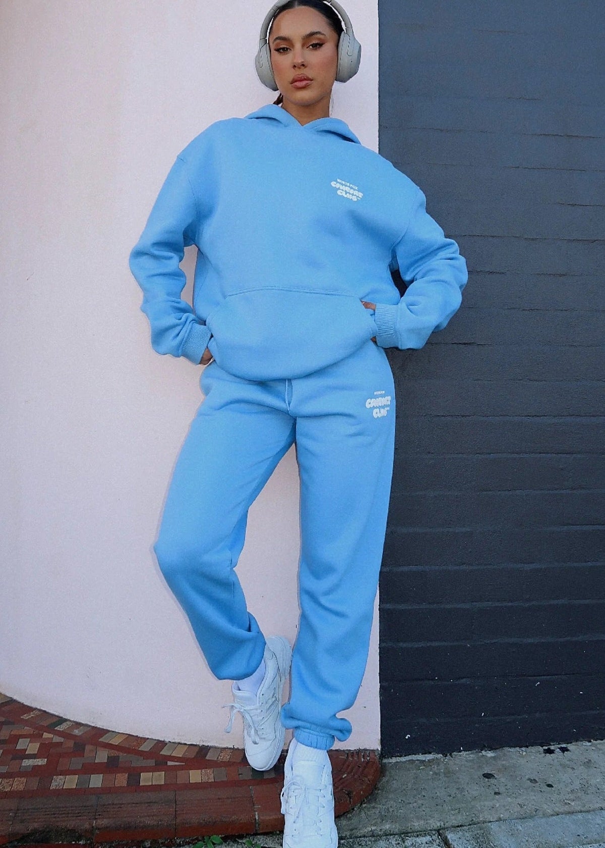 Oversized Hoodie And Jogger Set Plush Cotton