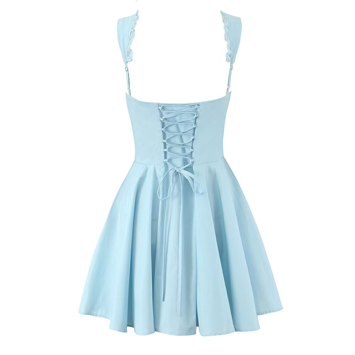 Classic Solid Color Sleeveless Mini Dress