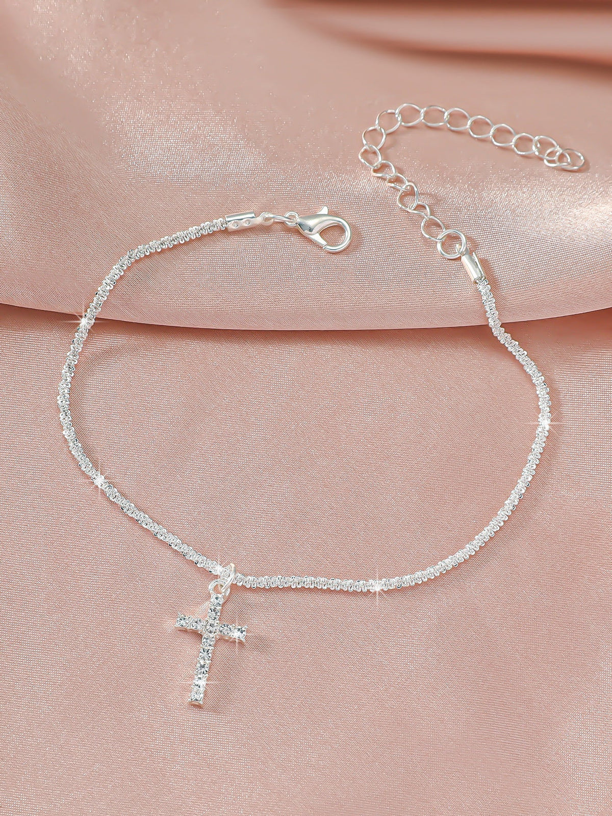 Simple Glitter Double Anklet