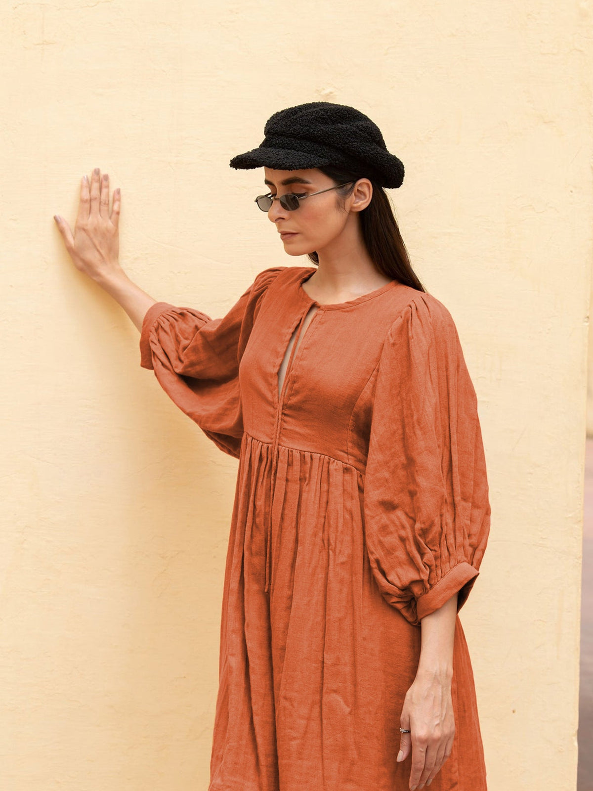 Cross-Border Fashion New Spring Summer Women'S Large Size Loose Balloon Sleeve Casual Sweet Fresh Girly Dress