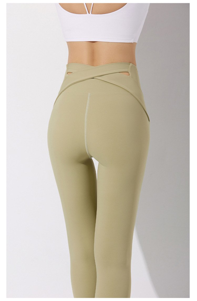 High Waist Yoga Pants Bodybuilding Hip Stretch Fitness Pants Women'S Sports Tight Running Quick-Drying Compression Pants.