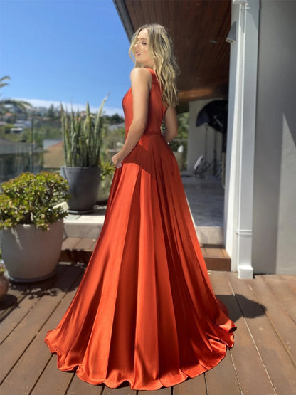Sexy Slant Shoulder Slim Dress Large Swing Dress