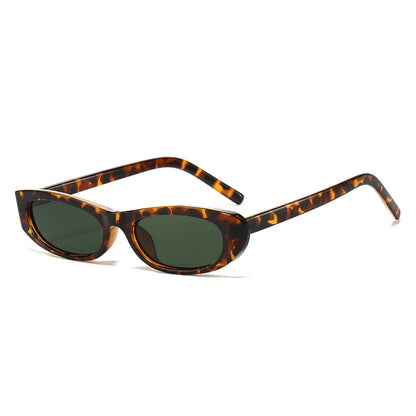 Cat Eye Narrow Frame Sunglasses Trendy UV400 Protection