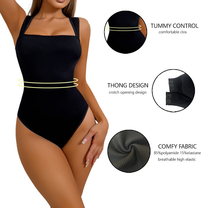 Seamless Shaping Bodysuit With Tummy Control And Butt Lifting