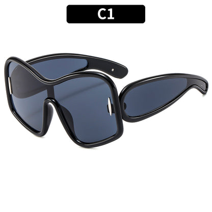 Oversized Fashion Sunglasses UV400 Protection Street Style