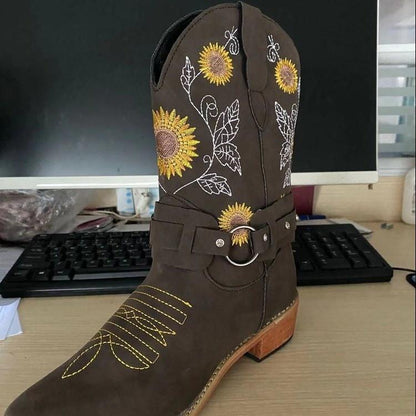 Big Size Thick Heel  Short Boot Joker High Heel Martin Boot