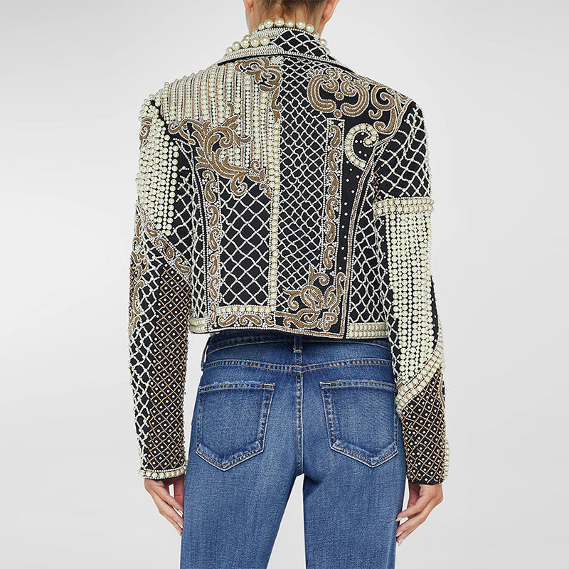 Stylish Embroidered Short Jacket