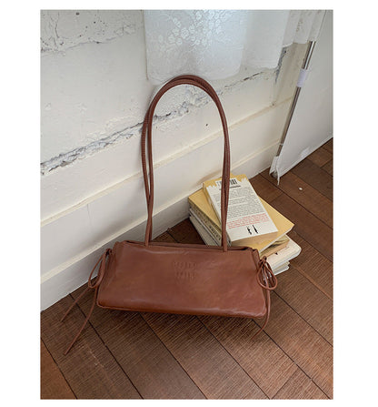 Trendy Soft Leather Tote Bag Large Capacity Shoulder Bag