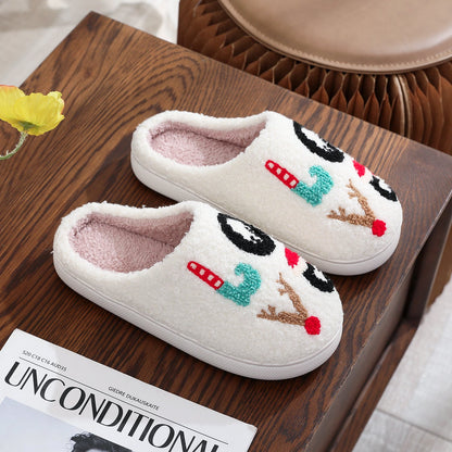 Christmas Grinch Plush Warm Indoor Slippers