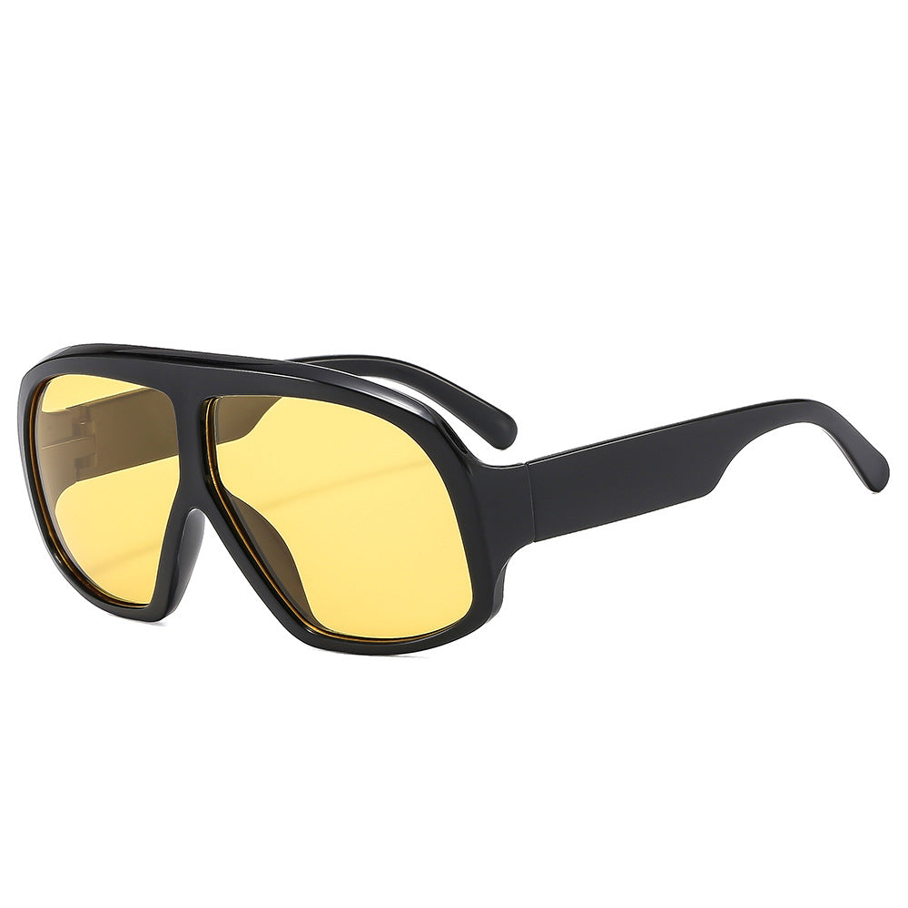 Retro Oversized Sunglasses Trendy Outdoor Shades for Women