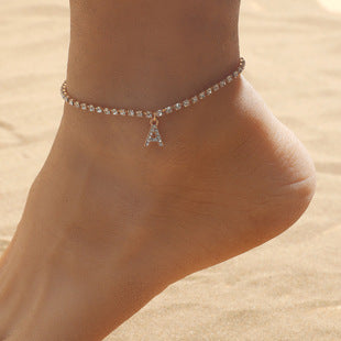 Vintage Zircon Delicate  Anklet
