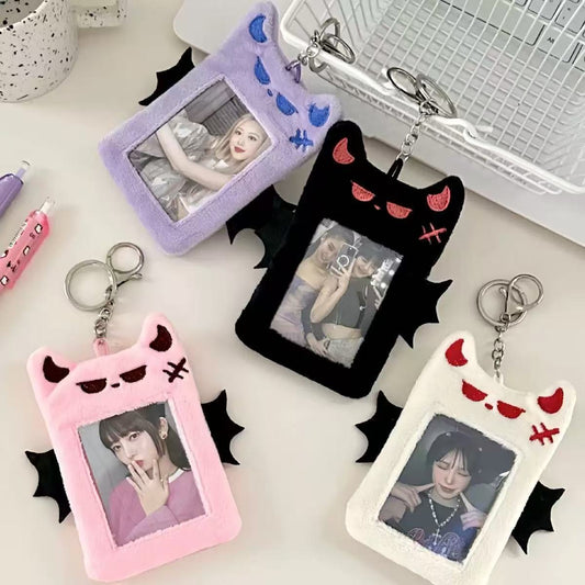 Bat Plush Card Holder Cute Animal Design for Daily Use