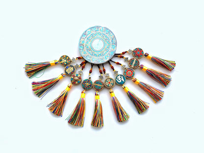 Tibetan Gift Weaving Jokhang Temple Blessing Circulation Six Character Mantra Vajra Pestle Car Pendant Jewelry