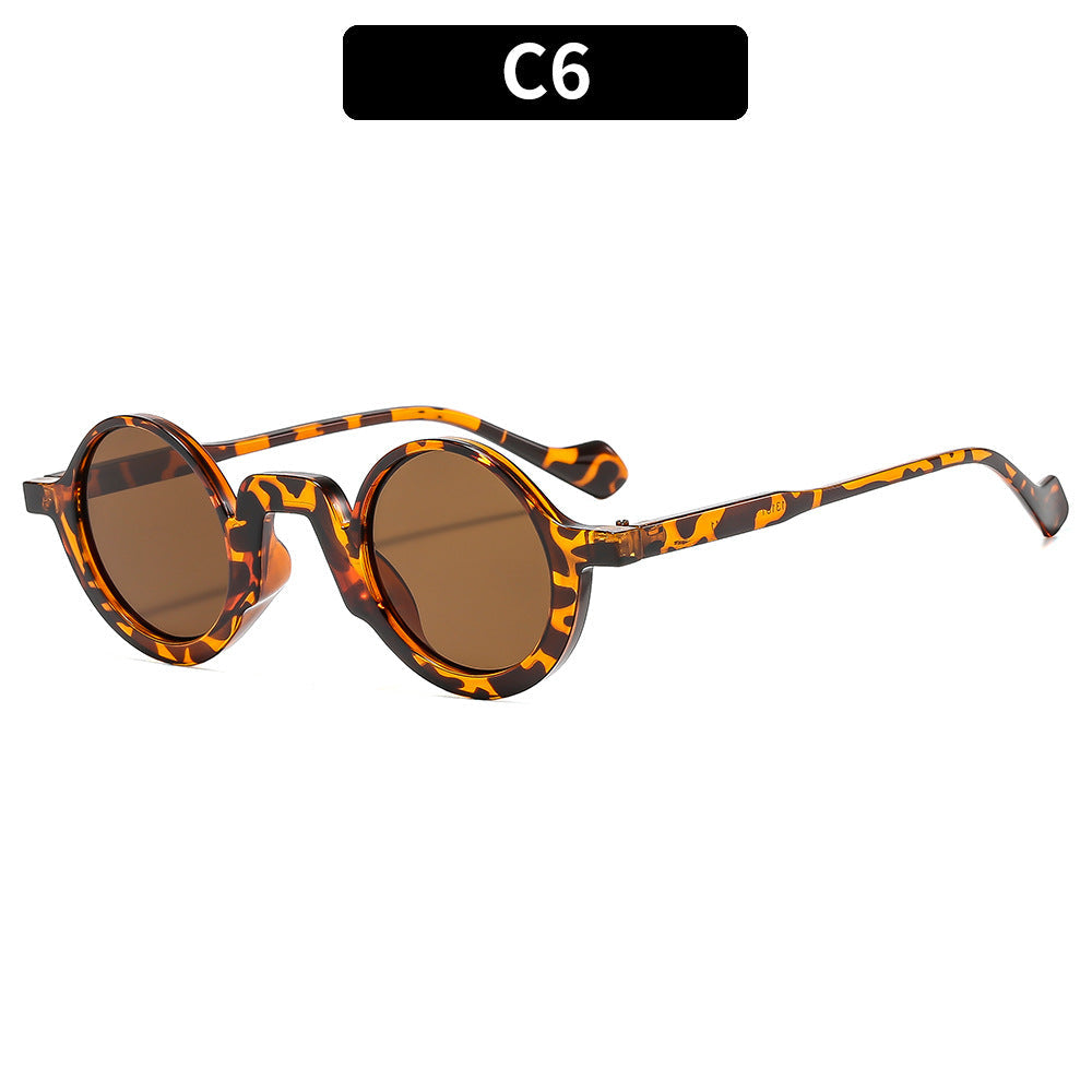 Retro Round Frame Sunglasses Stylish Women's Eyewear