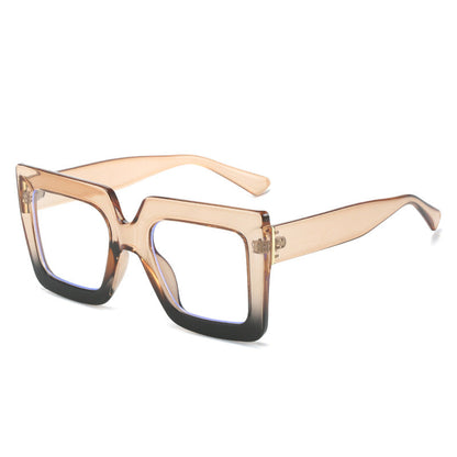 Fashionable Large Frame Blue Light Blocking Glasses for Women