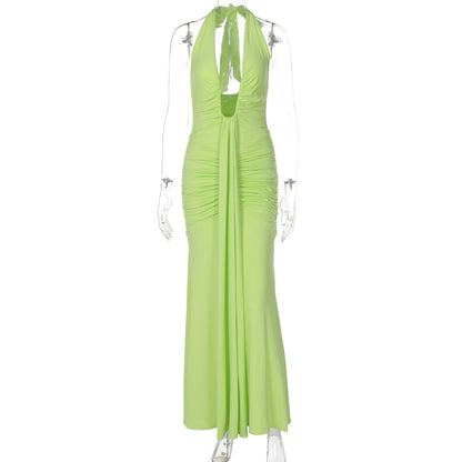 Sexy Hollow Out U-Neck Backless Fitted Dress