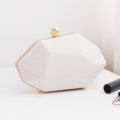 Fashionable Irregular Evening Clutch Bag PU with Pastel Colors