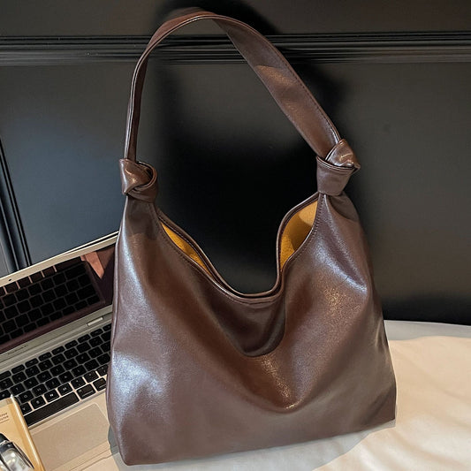 Women's Large Capacity Tote Bag Casual Chic PU Shoulder Bag
