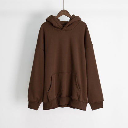 Unisex Plush Hooded Sweatshirt with Pockets