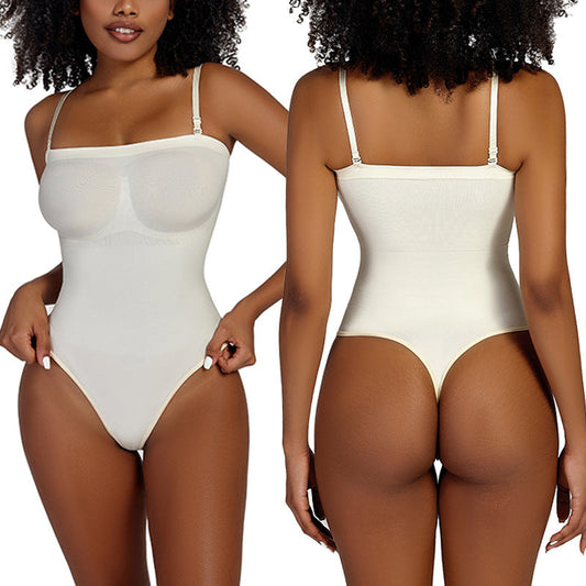 High-Waisted Shaping Bodysuit With Thong And Boyshort Options