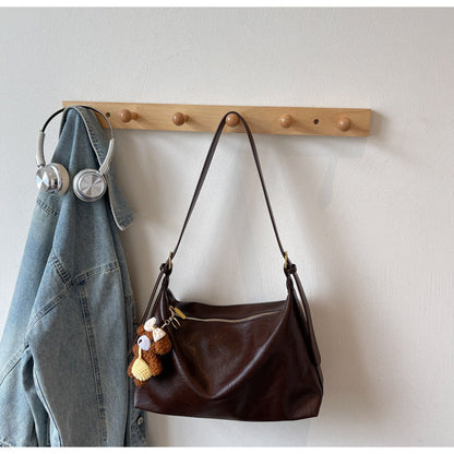 Large Capacity Commuter Tote Bag for Women - Retro Minimalist Design