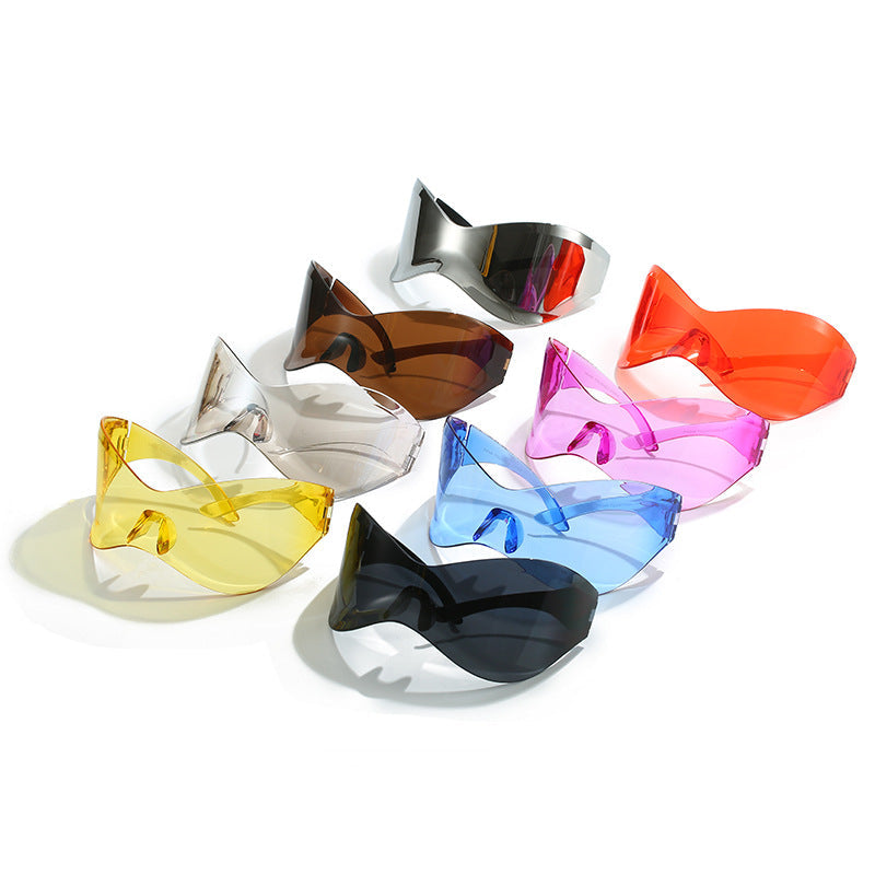 Trendy Y2K Frameless Sunglasses Unisex UV400 Protection