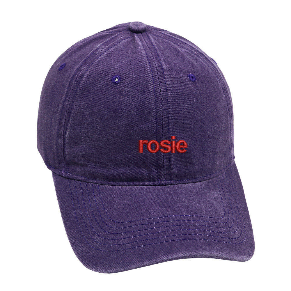Vintage Washed Letter Embroidered Baseball Cap