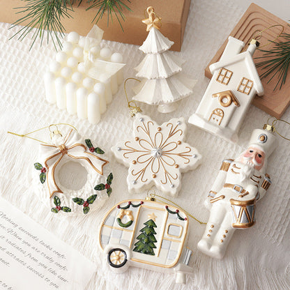 Beautify Wreath Bow Christmas Hanging Ornament