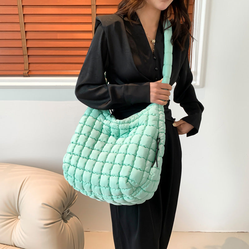 Solid Color Cloud Bag Large Capacity Shoulder Bag