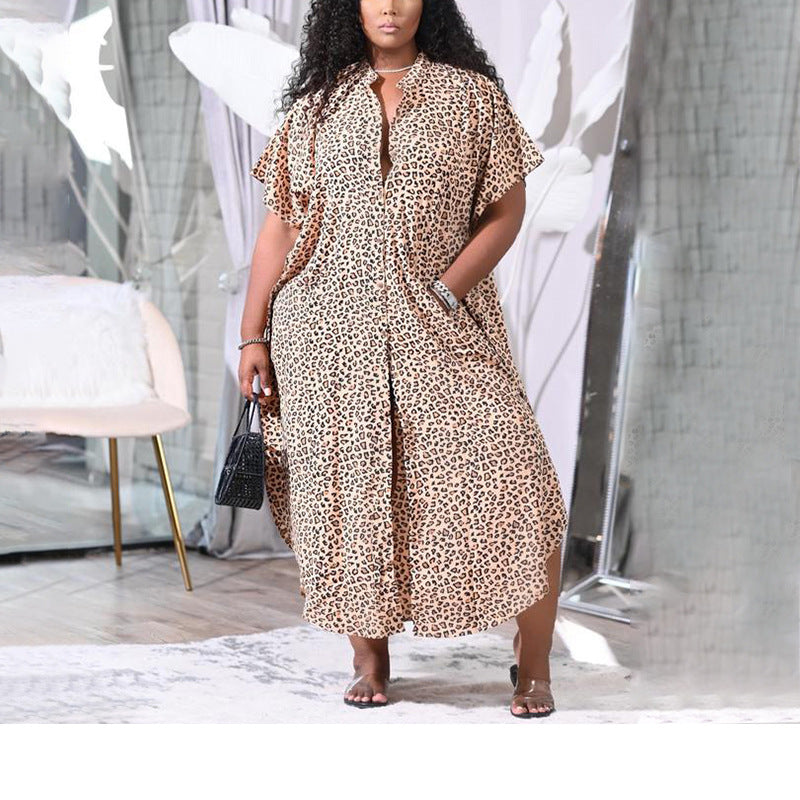 Fashionable Beach Cover-Up Dress With Button Detail