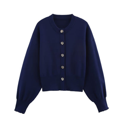 2-Piece Button Down Cardigan Mini Skirt Outfit Set