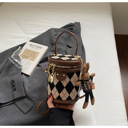 Trendy Quilted Bucket Bag for Women in Various Colors