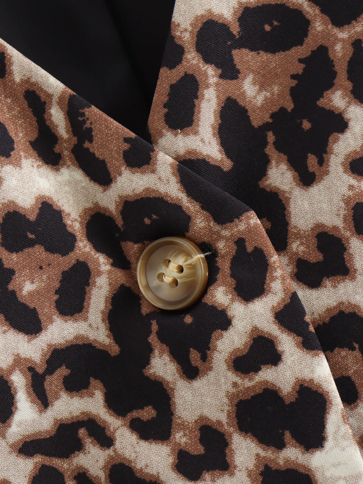 Leopard Print Sexy V-Neck Short Vest