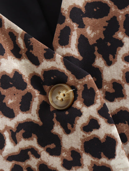 Leopard Print Sexy V-Neck Short Vest
