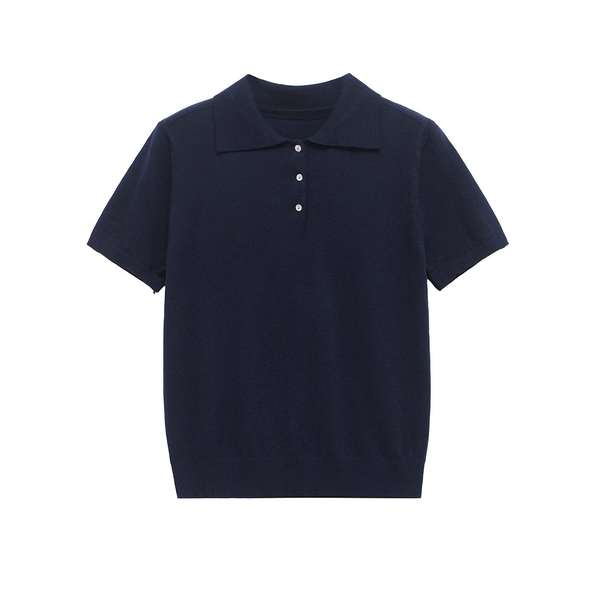 Casual Short Sleeve Plolo Collar Tops