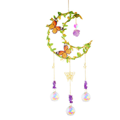Leaves Cross Butterfly Moon Hangings